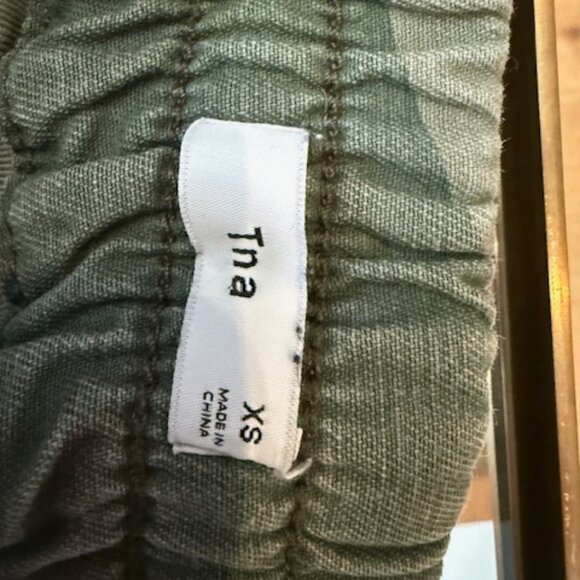 Pre-loved TNA Camo Joggers in Green/Brown - Size XS - Picture 3 of 5